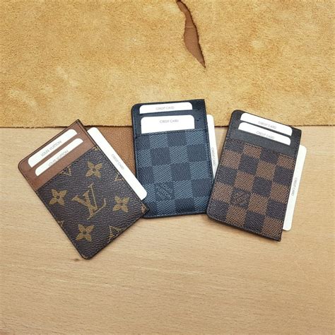 lv mens card holder wallet|louis vuitton card wallet men's.